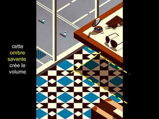 cette
ombre
savante
crée le
volume
 