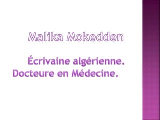 Malika Mokeddem