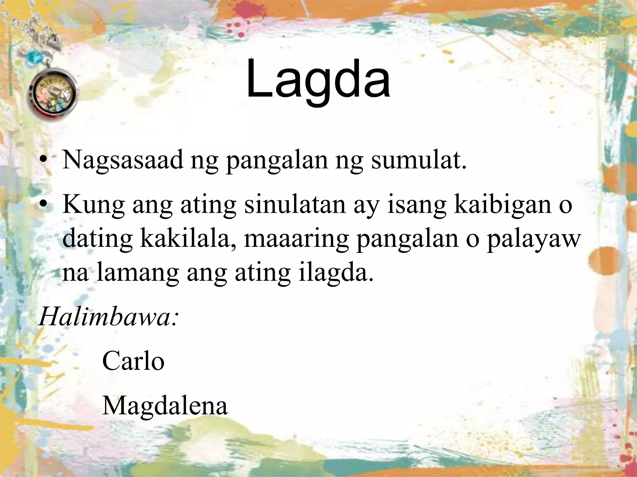 Malikhaing Di Piksyon na Pagsulat ng Liham | PPTX