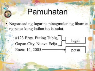 Malikhaing Di Piksyon na Pagsulat ng Liham | PPT