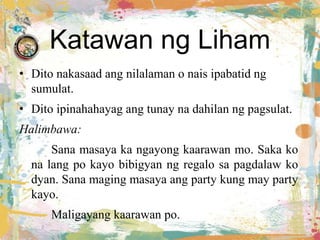 Malikhaing Di Piksyon na Pagsulat ng Liham | PPT