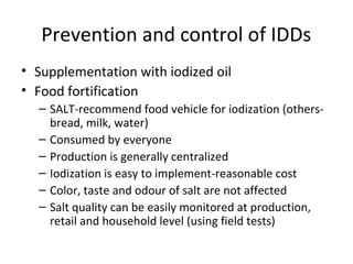 Idds Simple Testing Quide Malimu nutritional disorders of public health importance | PPT