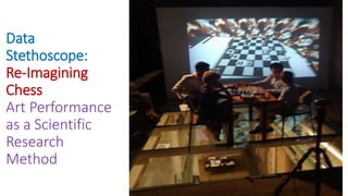 Data
Stethoscope:
Re-Imagining
Chess
Art Performance
as a Scientific
Research
Method
 