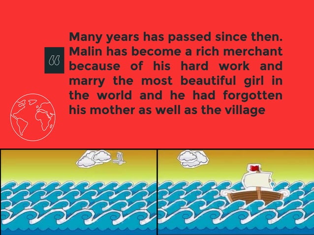 Malin Kundang legend in traditional Indonesian folklore