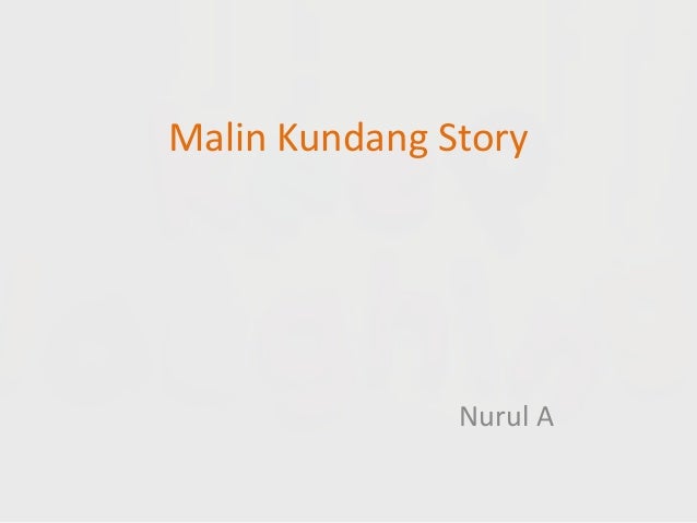 Malin Kundang Story