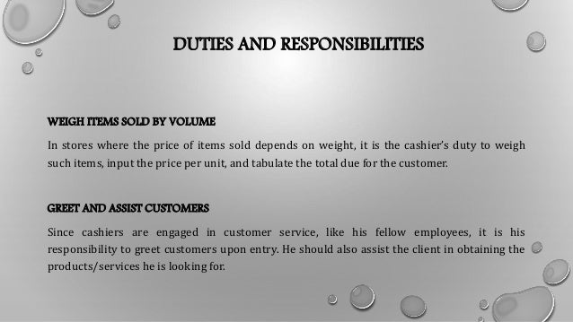cashier job description looking for cashier job