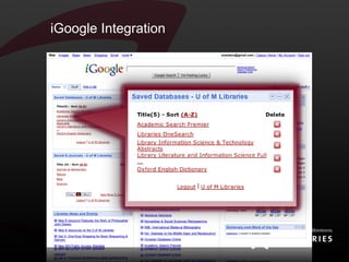 iGoogle Integration 