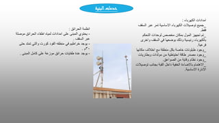 ‫الكهرباء‬ ‫امدادات‬
:
_
‫السقف‬ ‫عبر‬ ‫تمر‬ ‫االساسية‬ ‫الكهرباء‬ ‫توصيالت‬ ‫جميع‬
‫فقط‬
.
_
‫التحكم‬ ‫لوحدات‬ ‫مخصص‬ ‫بمكان‬ ‫المول‬ ‫تجهيز‬ ‫تم‬
‫واخرى‬ ‫السقف‬ ‫في‬ ‫بوضعها‬ ‫وذلك‬ ‫رئيسية‬ ‫بالكهرباء‬
‫فرعية‬
.
_
‫مكانها‬ ‫اختالف‬ ‫مع‬ ‫منطقة‬ ‫بكل‬ ‫خاصة‬ ‫طبلونات‬ ‫وجود‬
_
‫مولدات‬ ‫من‬ ‫احتياطية‬ ‫طاقة‬ ‫مصدر‬ ‫وجود‬
‫وبطاريات‬
_
‫وجود‬
‫الصواعق‬ ‫من‬ ‫وقاية‬ ‫نظام‬
.
_
‫توصيالت‬ ‫بجانب‬ ‫القبة‬ ‫داخل‬ ‫الخفية‬ ‫باالضاءة‬ ‫االهتمام‬
‫االساسية‬ ‫االنارة‬
.
‫الحرائق‬ ‫انظمة‬
:
-
‫موصلة‬ ‫الحرائق‬ ‫اطفاء‬ ‫لمياه‬ ‫امدادات‬ ‫على‬ ‫المبنى‬ ‫يحتوي‬
‫السقف‬ ‫عبر‬
.
-
‫حتى‬ ‫تمتد‬ ‫والتي‬ ‫كورت‬ ‫الفود‬ ‫منطقه‬ ‫في‬ ‫خراطيم‬ ‫يوجد‬
٣٠
‫م‬
.
-
‫المبنى‬ ‫كامل‬ ‫على‬ ‫موزعة‬ ‫حرائق‬ ‫طفايات‬ ‫عدة‬ ‫يوجد‬
.
‫البنية‬‫خدمات‬
 