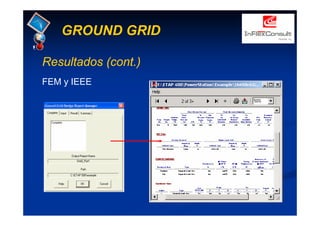 GROUND GRID
Resultados (cont.)
FEM y IEEE
 