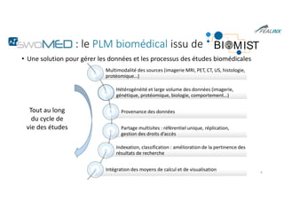 SWOMed : : le PLM biomédical issu de
• Une solution pour gérer les données et les processus des études biomédicales
Multim...