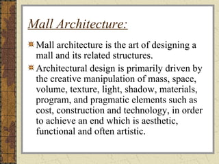 Mall Architecture | PPT