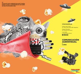 vivecreando.pe
T. 617 2400
E. informes@tls.edu.pe
Campus Chacarilla
Av. Primavera 970, Surco
Campus Javier Prado
Av. Javier Prado Oeste 980, Magdalena
 