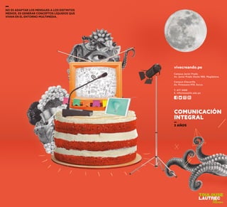 vivecreando.pe
T. 617 2400
E. informes@tls.edu.pe
Campus Chacarilla
Av. Primavera 970, Surco
Campus Javier Prado
Av. Javier Prado Oeste 980, Magdalena
 