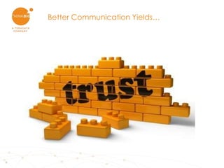 6
Better Communication Yields…
 