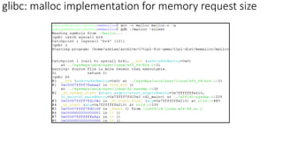 glibc: malloc implementation for memory request size
 