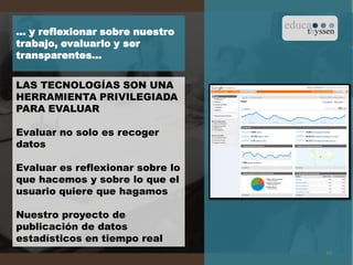 Pero no todo es inmutable…LA NECESIDAD DE INFORMAR SOBRE UN PROGRAMA EDUCATIVO ENORMENuestras primeras experiencias con un BlogLo que era para informar apunta a ser una poderosa herramienta de interacciónUn nuevo giro: la necesidad de una Web social14