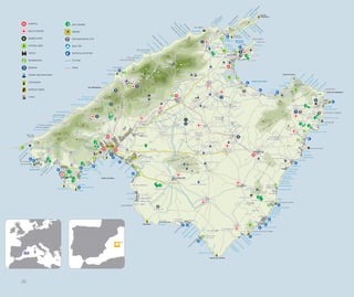 HOSPITAL               GOLF COURSE


     HEALTH CENTRE          AIRPORT


     OBSERVATORY            ARCHAEOLOGICAL SITE


     NATURAL AREA           BOAT TRIP


     CASTLE                 NAUTICAL ACTIVITIES


     INFORMATION            CYCLING


     MUSEUM                 TRAIN


     CHAPEL AND SANCTUARY


     LIGHTHOUSE


     DEFENCE TOWER


     CAVES




26
 