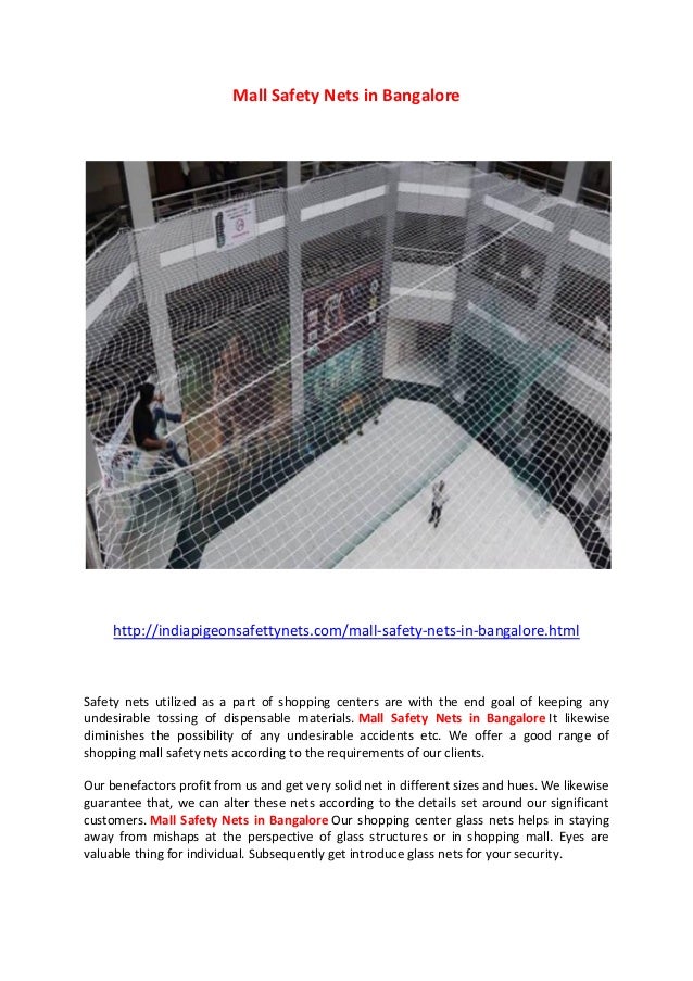 Mall safety nets in bangalore