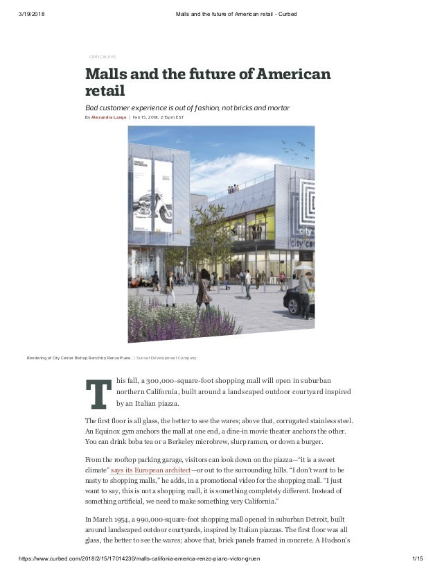 Malls And The Future Of American Retail Curbed