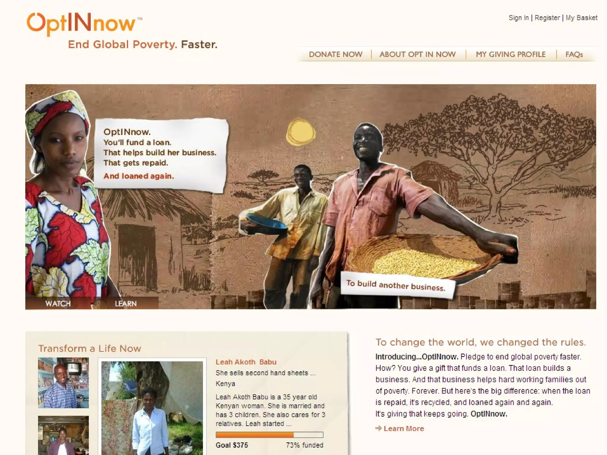 Opp example Reach  people 