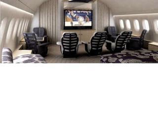 We are being told:  Prosperity is a private flying home theater. 