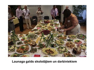 Launaga galds skolotājiem un darbiniekiem
 