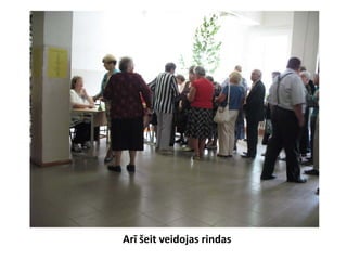 Arī šeit veidojas rindas
 