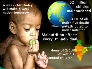 Epidemiology of Childhood Malnutrition in India and strategies of ...