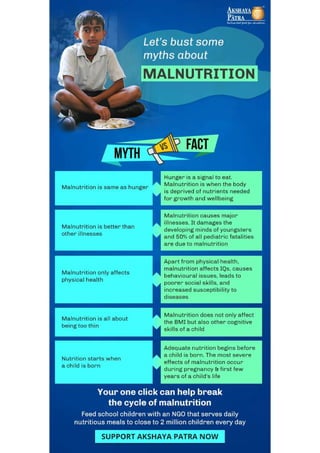 Let’s bust some myths about Malnutrition