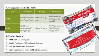 Lipid Based Rutf malnutrition (MAM and SAM ) in pediatrics.pptx
