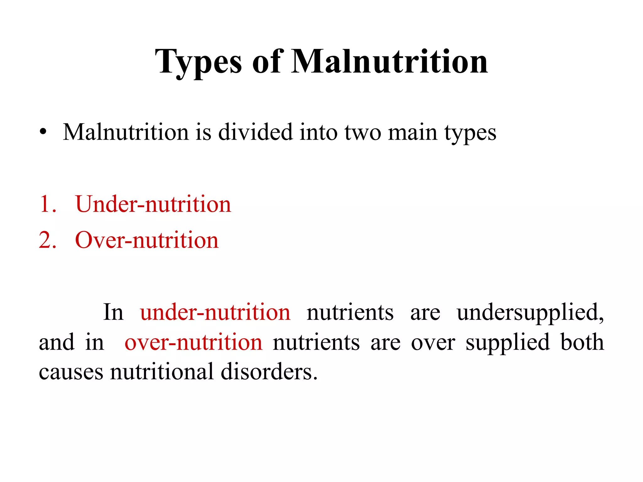 Malnutrition consequences, causes, prevention and control | PPT