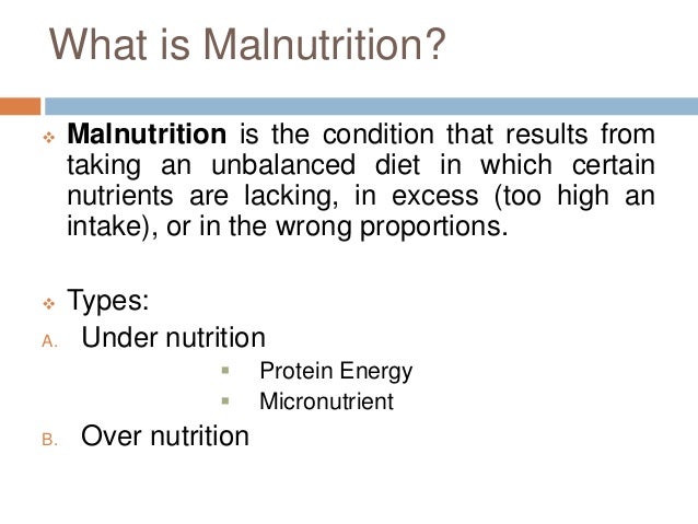 Malnutrition in india