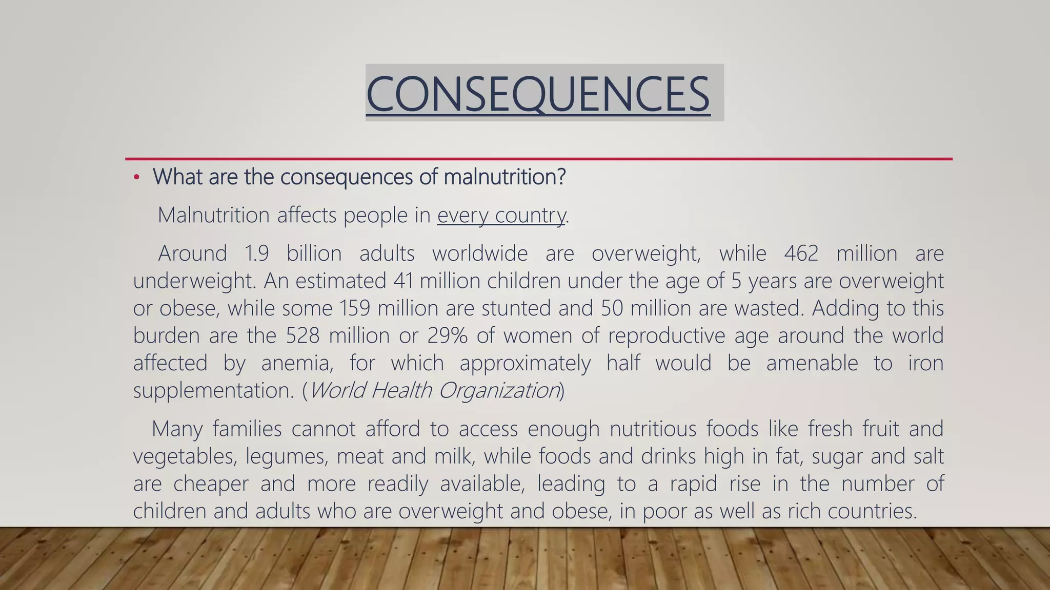 Malnutrition in india | PPTX