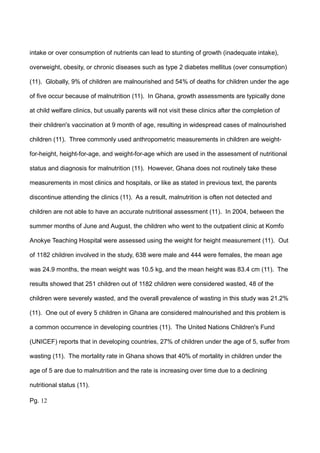 Malnutrition in the hospital | PDF