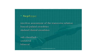 MALOCLUSION.definition, characteristics, treatment