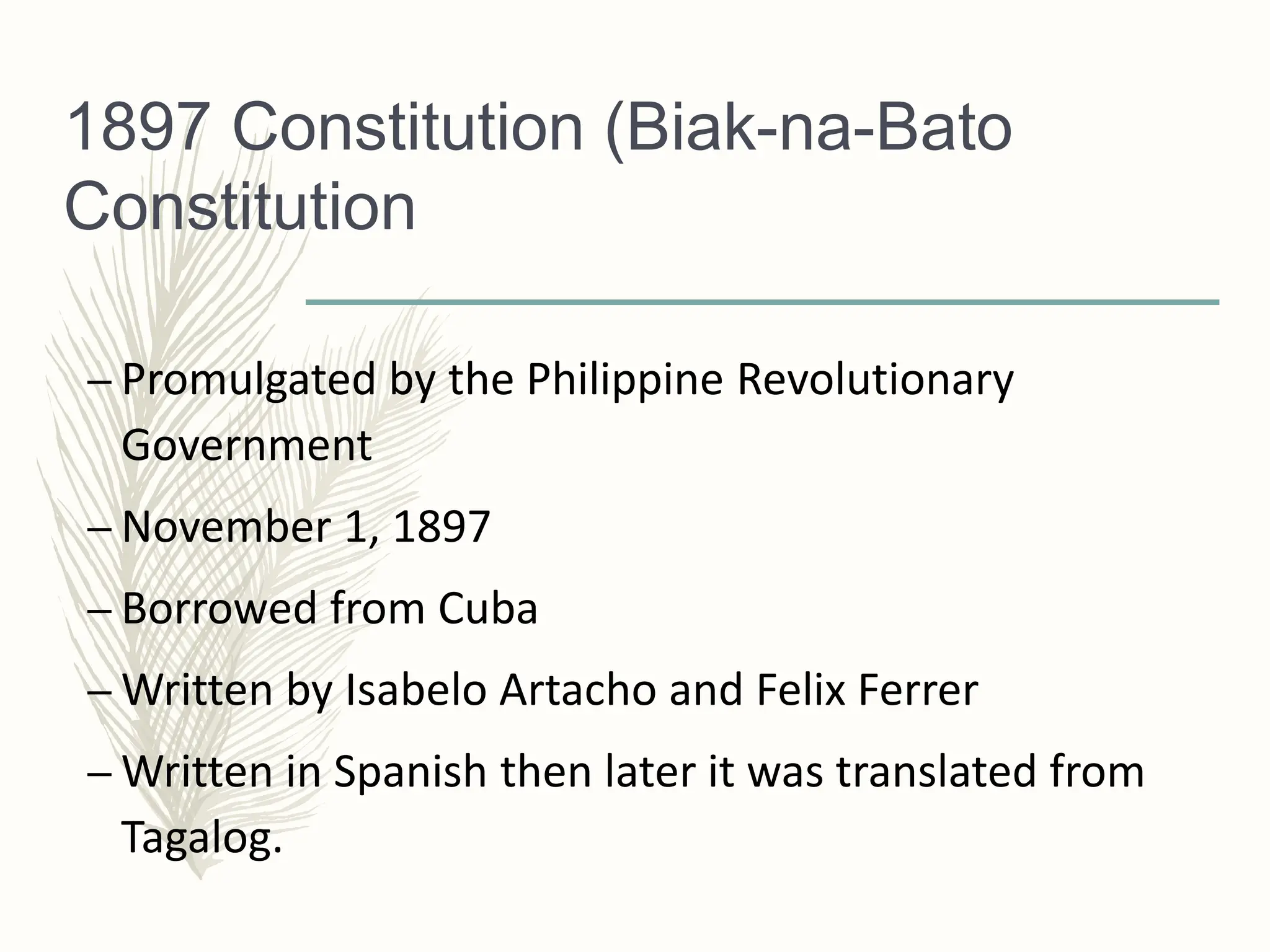 Isabelo Atacho Philippine history -malolos-1935 constitution.pptx