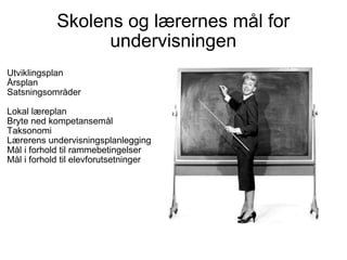 Mål i undervisningen | PPT