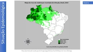 http://portalsaude.saude.gov.br/images/jpg/2015/junho/24/Mapa-de-risco-2014.jpg
SituaçãoEpidemiológica Malária
 