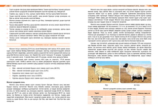 МАЛ СОНГОН ҮРЖҮҮЛЭХ УЛАМЖЛАЛТ МОНГОЛ АРГА ХОНЬ СОНГОН ҮРЖҮҮЛЭХ УЛАМЖЛАЛТ АРГА, УХААН116 117
⌘	 Сүүл нь өргөн том дунд зэрэг өргөгдсөн байна. Тахим хүртлээ буюу түүнээс доошоо
унжсан болон ууцруугаа хэтэрхий өргөдсөн сүүлтэй хургаар хуц тавьдаггүй.
⌘	 Сэрвээ, ууц, нуруу нь тэгш, шулуун, өргөн байна. Хотгор гүдгэр байж болохгүй.
⌘	 Ууцан сүүлтэй хонины толгой шилбэ жигд өнгийн бүрхүүл үсээр хучигдсан, их
бие нь сахлаг жигд өнгийн ноостой байна.
⌘	 Монгол хонины сүүлний отго, годон нь урт биш, тахимдаа хүрээгүй, ууцан сүүлтэй
хонь отгогүй бана.
⌘	 Хуцны эвэр даргай том биш, дунд зэргийн хэмжээтэй, эм хонь жижиг эвэртэй болон
ихэвчлэн эвэргүй байдгийг анхаарна.
⌘	 Төлгөн насанд нь үзэхэд их бие нь туг хэлбэрийн үсээр хучигдсан, далны арын
ноосыг ярж үзэхэд зунгаг хэвийн хэмжээнд суусан байна.
⌘	 Сүврэгцний сүүлчийн хавиргыг тэмтэрч үзэхэд өвчүү болон хэвлий рүүгээ чиглэсэн
доод үзүүр нь хойшоо налаагүй байна. Ийм хуц зудад тэсвэртэй төл өгдөг.
⌘	 Энэхүү шинж тэмгүүдийг хурга хөнгөлөж хуц тавихдаа харахаа хэрхэвч мартаж
болохгүй.
ХОНИНЫ ҮҮЛДЭР, ҮРЖЛИЙН ХЭСЭГ, ОМГУУД
Монгол Улсын хэмжээнд 2019 оны эхний байдлаар нийт малын 45.9 хувийг хонин
сүрэг эзэлж байгаа бөгөөд байгалийн шалгарал, малчид, мэргэжилтнүүдийн уйгагүй
шургуу бүтээлч хөдөлмөр, шинжлэх ухааны үндэслэлтэй сонгон үржүүлгийн ажлын үр
дүнд бий болсон монгол орны янз бүрийн бүс нутагт зохицсон 15 үүлдэр, 3 үүлдрийн
хэсэг, 2 үржлийн хэсэг, 3 омгийн буюу нийт 23 үүлдэр, омгийн хонь үржүүлж байна.
Улсын хэмжээний нийт хонины хонины 46.6 хувь нь хээлтэгч, 175.8 мянган
хээлтүүлэгч нийт 14399.2 мянган хонь нь нөхөн үйлдвэрлэл явуулах үржлийн сүрэг
байгаа бөгөөд үндсэн ашиг шимийн хувьд дараах 5 үндсэн чиглэлд хамрагдаж байгаа
болно. Үүнд:
⌘	 Мах – өөхний чиглэлийн бүдүүн ноост, өөхөн сүүлт хонь (88.0%)
⌘	 Мах – өөхний чиглэлийн ууцан сүүлт хонь (3,0%)
⌘	 Бүдүүвтэр ноост, өөхөн сүүлт хонь (8.9%)
⌘	 Нарийн, нарийвтар ноост хонь (0.052%)
⌘	 Хурганы арьсны бүдүүн ноост, өөхөн сүүлт хонь (0.048%)
Монгол үүлдрийн хонь
Монгон хонь богино өөхөн сүүлт хонины бүлэгт багтдаг. Монгол хонь мах-өөх-
бүдүүн ноосны чиглэлтэй. Монгол хонь биеийн хэмжээ, жингээрээ дунд зэргийн
үүлдэрт хамаардаг, галбирын дутагдалгүй, толгой хөнгөн, үл мэдэг монхор хамартай,
эм хонь их төлөв эвэргүй, хуц ихэнхдээ эвэртэй, сэрвээний өндөр 62-65 см, биеийн
ташуу урт 69-71 см, цээж нь сайн хөгжсөн, өргөн, гүн, бүслүүрээрээ 88-91 см. Цээж
өргөн, гүн байгаа нь тэсвэр ихтэй, бэлчээрлэх чадвартай, хол билчих, туувар даах
чадалтайг илэрхийлдэг. Ийм онцлог чанартай учраас өргөн, гүн, түхгэр цээжтэй хонь
сонгох нь чухал болно. Хөл нь цэх шулуун, бат бөх, зөв тавилттай. Энэ бол бас сайн
чанар юм.
Монгол хонь зоо нуруу өргөн, шулуун хондлой гуя бүдүүн махлаг, амьдын жин, мах
өөхний чанар, гарц сайтай. Мах нь шүүсэрхэг, өөх, тос ихтэй, борвио хүртэл унжсан
годонтой, өөхөн сүүл нь өргөн, дугариг хэлбэртэй. Байгалийн бэлчээрээр богино
хугацаанд сайн таргалдаг. Хаврын амьдын жин намар болоход 30-40 хүртэл хувиар
нэмэгддэг. Өвөл хавар дан бэлчээрээр идээшиж бага тэжээл иддэг учир эцэж турж,
намрын жингийнхээ 1/3-ийг алддаг. Монгол хонь амьдын жингийнхээ гуравны нэгийг
алдаад онд орж чаддаг асар их тэсвэртэй чанартай.
Монгол хонь холимог бүдүүн ноостой. Хонины ноосыг хавар хяргаж авдаг, эр хонь,
хуцыг намар ахарладаг. Нэг эм хониноос 1.0-1.4 кг, эр хониноос 1.8-1.9 кг, ахар 0.4-0.5
кг ноос гардаг. Хонины ноос ноолуур, завсрын үс, сор, хялгас үснээс бүрдэнэ. Ноосонд
хялгас үс 30-50 хувь хүртэл байдаг, амархан хугарч сугарч унадаг, шулуун, атираагүй,
будаг авдаггүй. Ноос нь эсгий, цэмбэ, эсгийн бүтээгдэхүүн хийхэд тохиромжтой.
Ноосны урт дунджаар 6-7 см. Ноолуур нь хамгийн богино, дараа нь завсрын үс, хялгас
орно. Сор үс нь урт дунджаар 15 см. Зарим хонинд 25-30 см хүрдэг. Монгол хонь дотор
бие том, жин ихтэй (60 кг-аас дээш) мах, өөх арвин, ноос ихтэй хонь олон байх учир
тэдгээрийг сонгон үржүүлж нийт сүргээ жигд сайн болгох боломж байгаа юм.
Халзан, хар толгойтой, цагаанаас өөр зүсний хэмжээ их биеийн 10%-иас хэтрээгүй,
хар бараан өнгийн эвэр, туруутай, нуруу тэгш, шулуун, махлаг өргөн, хондлой урт,
өргөн, гуя хонгоны хэсэг махлаг, дугуй, мухар, махир хэлбэрийн, урт өргөн ойролцоо
хэмжээтэй, зузаан өөхөн сүүлтэй, хөл шулуун, үе мөч, хөлийн гишгэлт хэвийн зөв
хөгжсөн, хоёр төмсөг нь лийр хэлбэртэй, адил тэнцүүхэн хөгжилтэй, хуухнагын нэг
уутанцарт зөв байрласан, дэлэн нь аяга хэлбэртэй, суурь нь өргөсөж хэвлийд сайтар
бэхлэгдсэн, хоёр хөхний хэлбэр, хэмжээ тэнцүүхэн зөв байрлалтай, эрүүл чийрэг,
галбирын согоггүй хонь байна.
			Хуц			 эм хонь
Монгол үүлдрийн хонины ашиг шимийн гарц
Төрөл
Амьдын жин, кг
Ноосны гарц, кг
хавар намар
Нас гүйцсэн хуц 45.0 60.0 1.4
Төлгөн хуц 32.0 45.0 1.1
Эм хонь 35.0 48.0 1.2
Охин төлөг 28.0 36.0 1.0
 