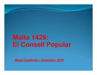 Manel Capdevila – Novembre, 2019
 