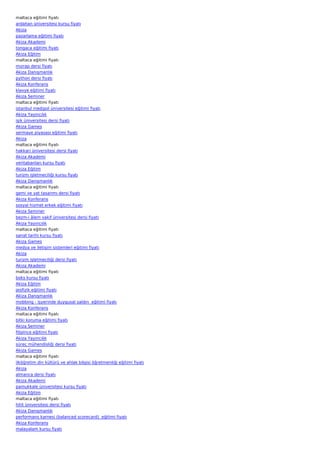 Maltaca egitimi-fiyati