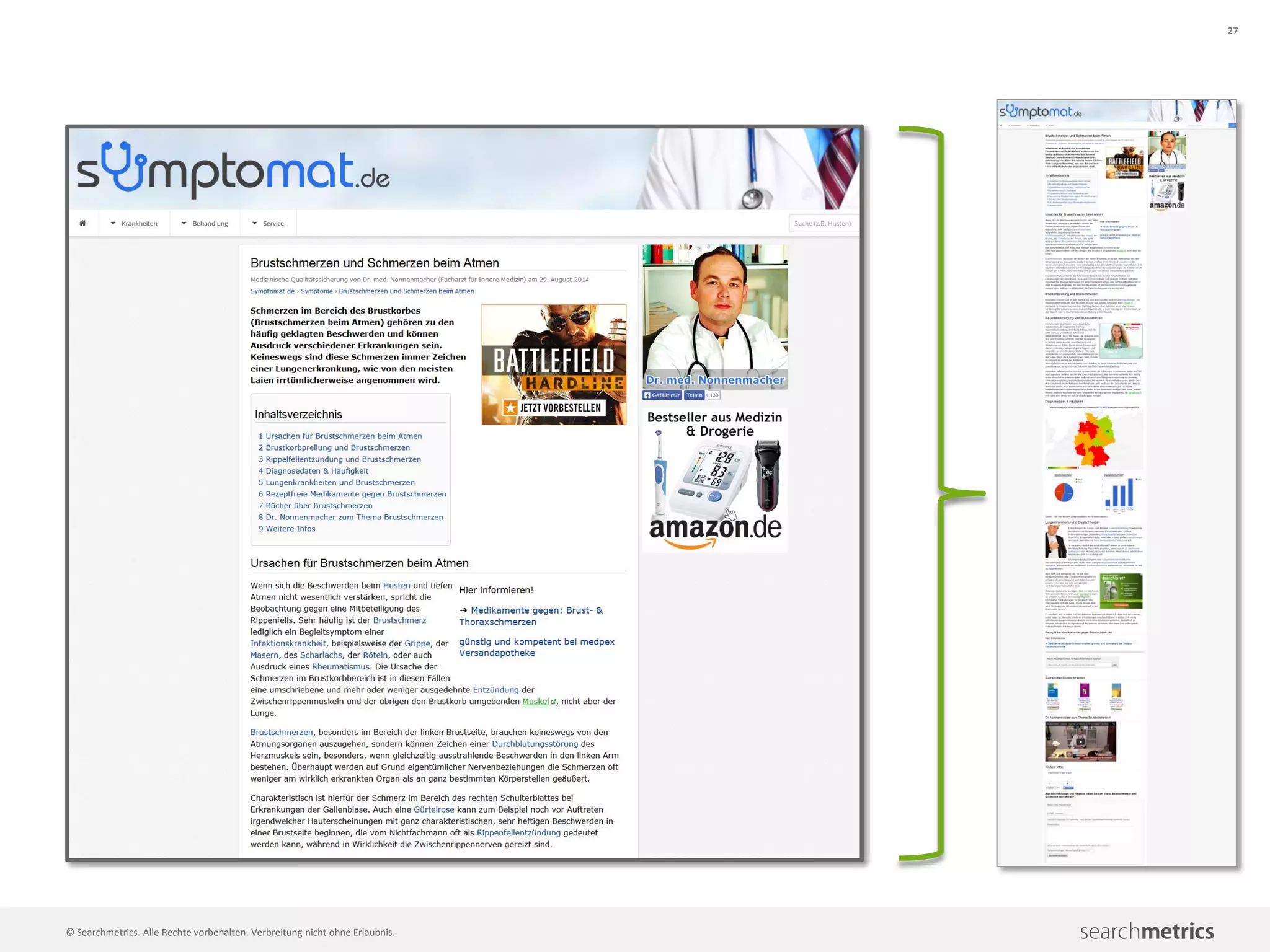 27
© Searchmetrics. Alle Rechte vorbehalten. Verbreitung nicht ohne Erlaubnis.
 