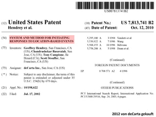 2012 von deCarta gekauft
 