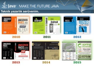 Teknik yazarlık serüvenim.
2010
2013 2014
20122011
2015
 