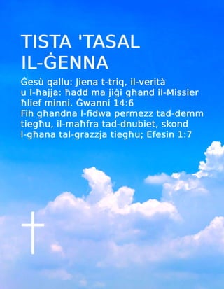 Maltese Gospel Tract - You Can Be Sure of Heaven