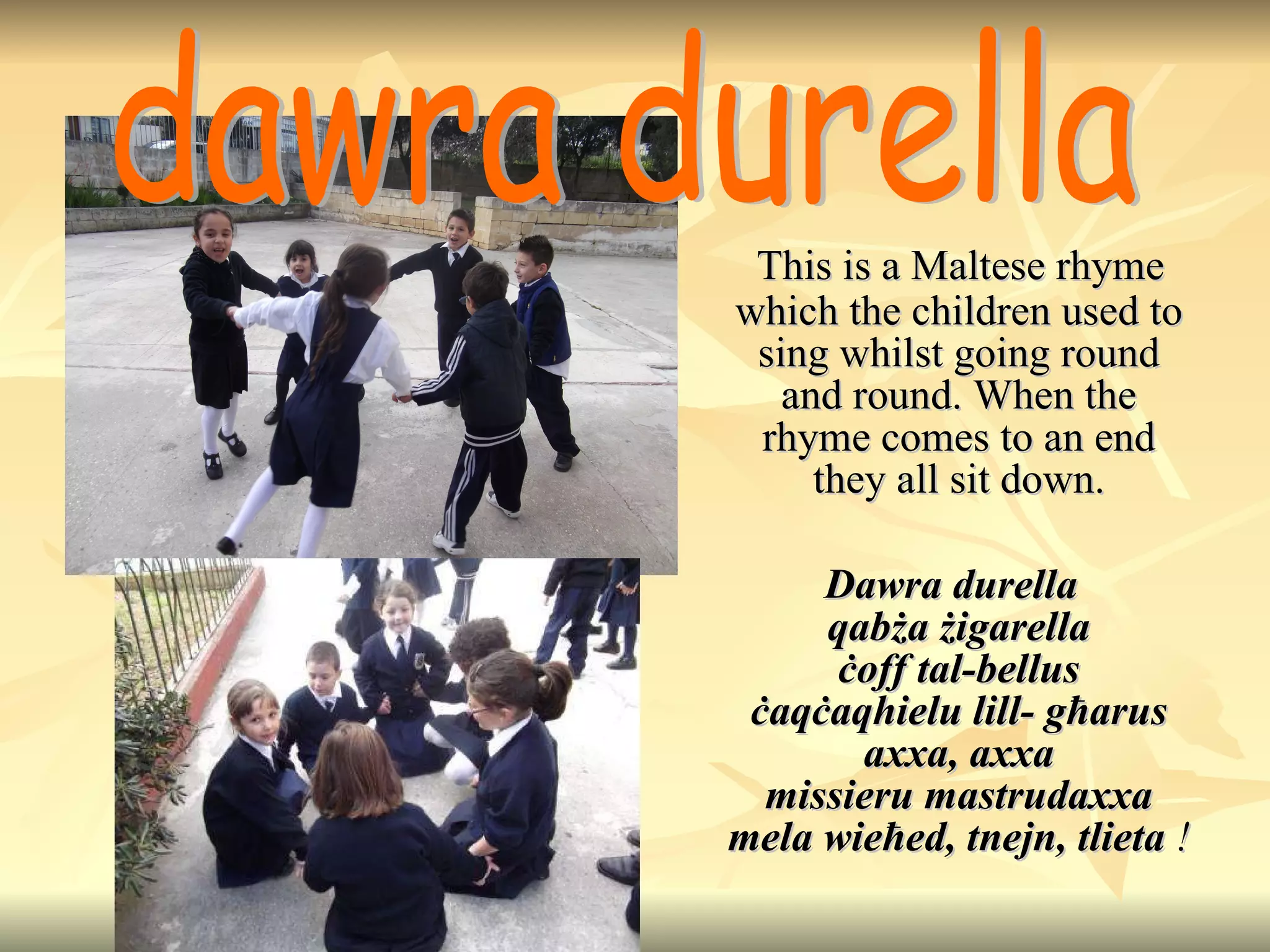 Maltese tradtional games | PPT