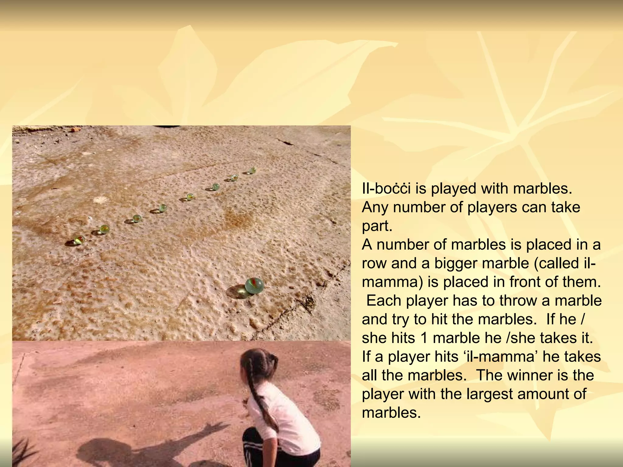 Maltese tradtional games | PPT