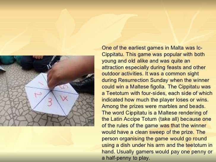 Maltese tradtional games