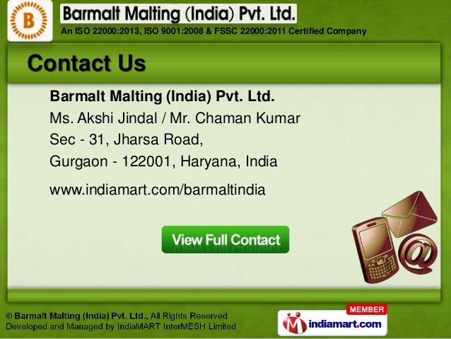 Malt Extracts By Barmalt Malting (India) Pvt. Ltd., Haryana Malt Extracts By Barmalt Malting (India) Pvt. Ltd., Haryana