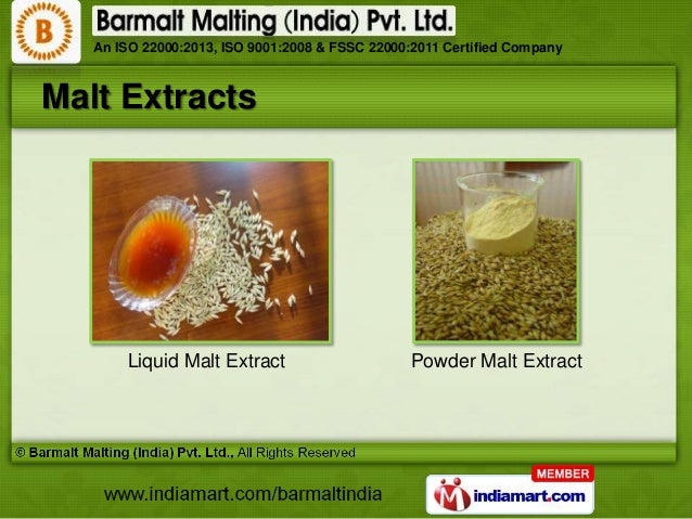 Malt Extracts By Barmalt Malting (India) Pvt. Ltd., Haryana Malt Extracts By Barmalt Malting (India) Pvt. Ltd., Haryana